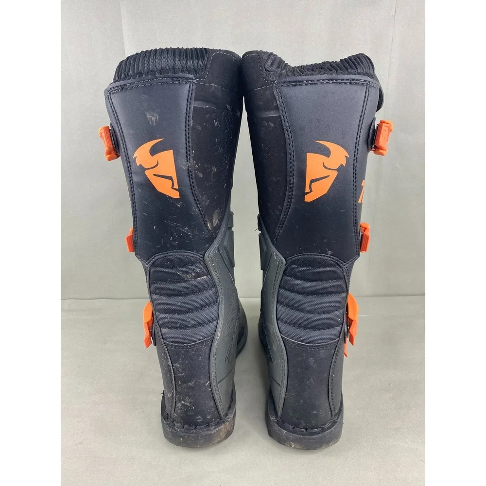 Thor Mens Blitz XP Motocross Boots Black Orange Dirt Bike Off Road Racing Gear